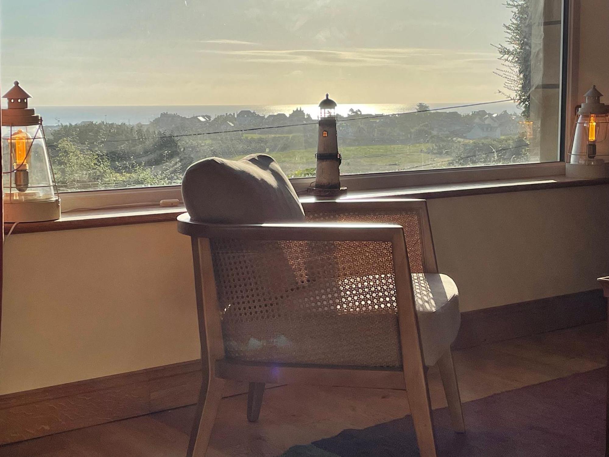 Maison de charme avec vue sur mer et jardin abrité Quinéville Exterior foto