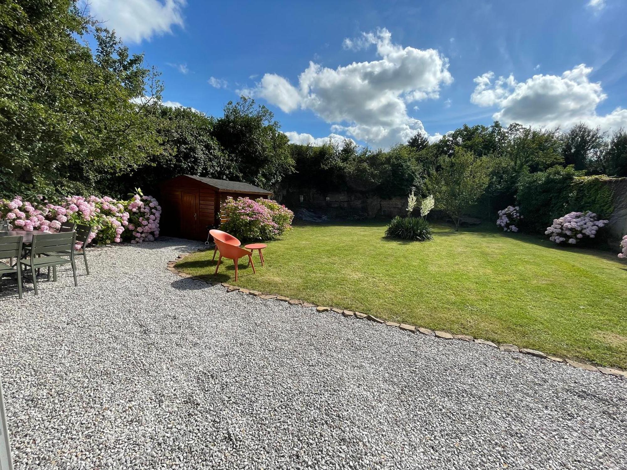 Maison de charme avec vue sur mer et jardin abrité Quinéville Exterior foto