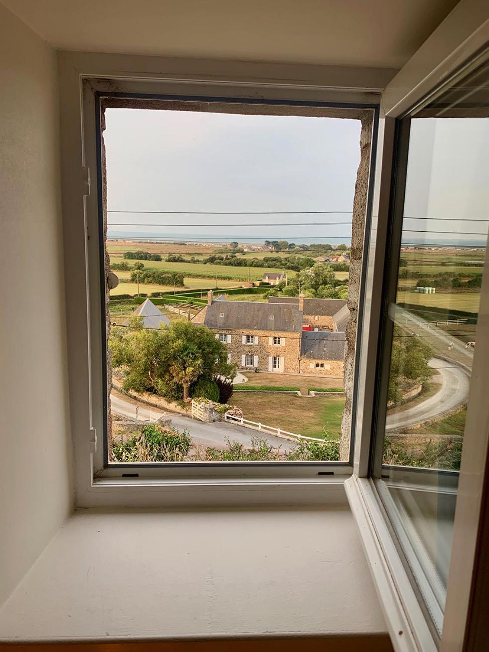 Maison de charme avec vue sur mer et jardin abrité Quinéville Exterior foto