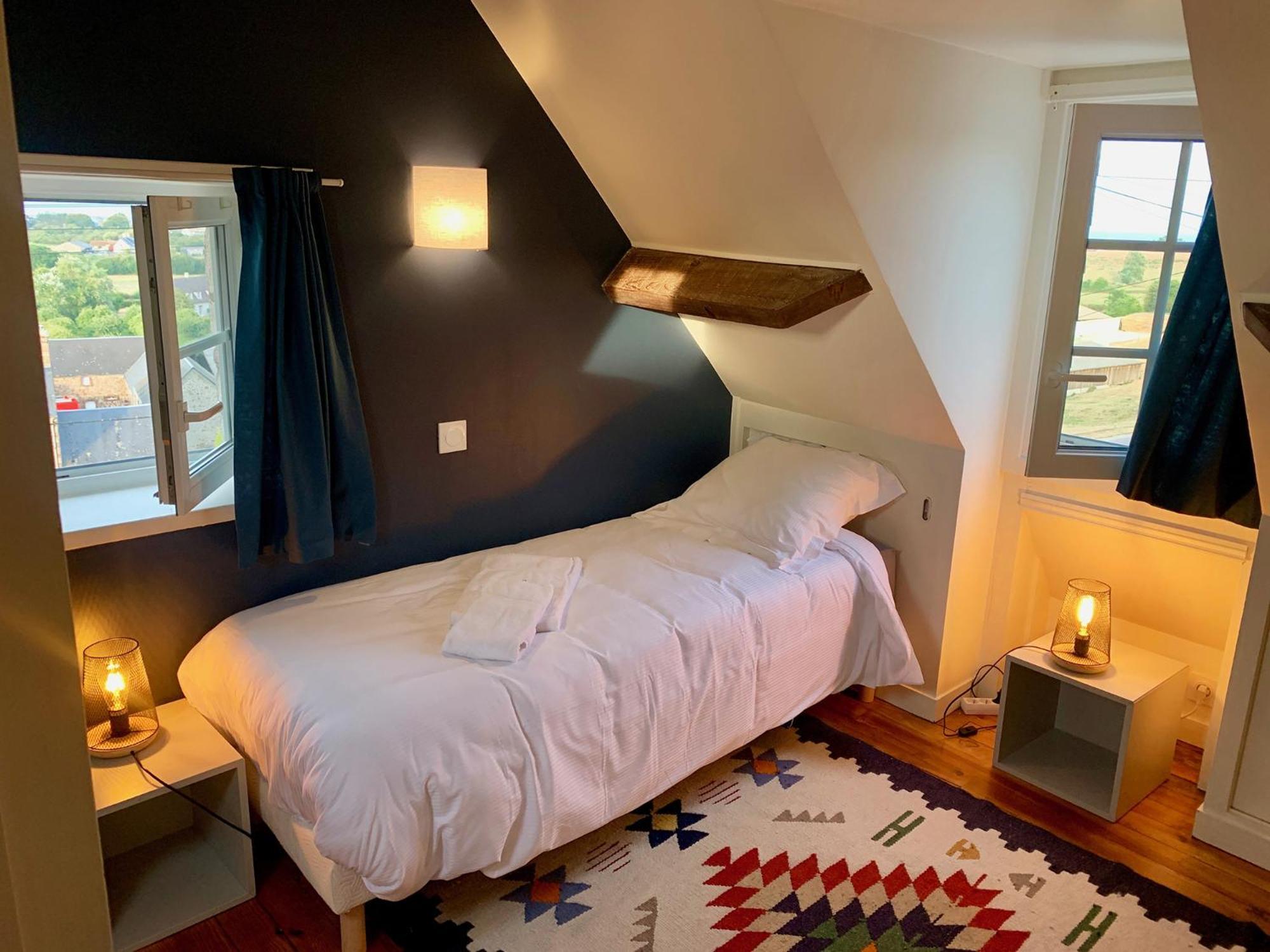 Maison de charme avec vue sur mer et jardin abrité Quinéville Exterior foto